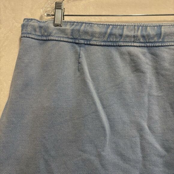 J. Jill Cotton Terry Tie-Waist Pull On Casual Skirt Light Powder Blue Size Large - Picture 7 of 16